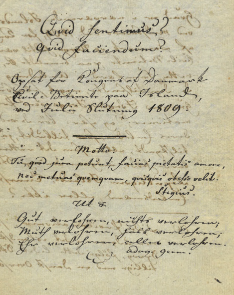 Viðbrögð Gunnlaugs Briem við valdaráni Jörundar Hundadagakonungs 1809